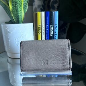 Loewe Leather Mauve Card Holder/ Wallet
